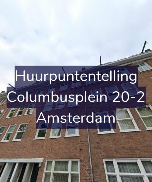Foto gevel Huurpuntentelling voor Columbusplein 20-2, Amsterdam