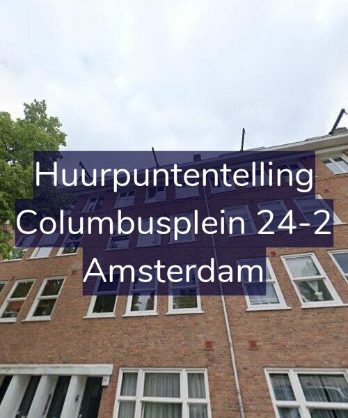 Foto gevel Huurpuntentelling voor Columbusplein 24-2, Amsterdam
