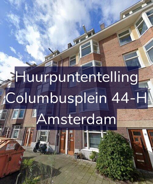 Foto gevel Huurpuntentelling voor Columbusplein 44-H, Amsterdam
