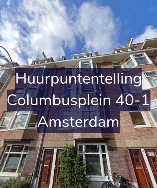Foto gevel Huurpuntentelling voor Columbusplein 40-1, Amsterdam