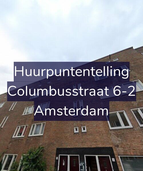 Foto gevel Huurpuntentelling voor Columbusstraat 6-2, Amsterdam