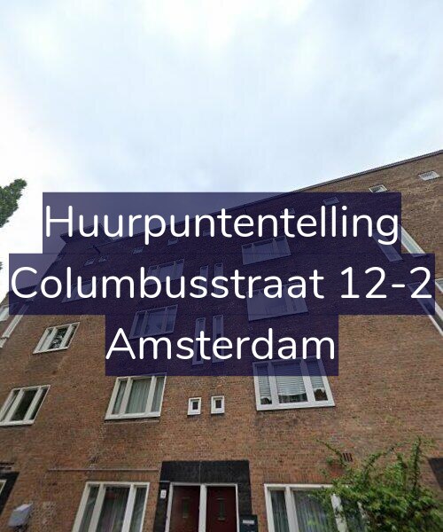 Foto gevel Huurpuntentelling voor Columbusstraat 12-2, Amsterdam