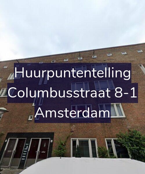Foto gevel Huurpuntentelling voor Columbusstraat 8-1, Amsterdam