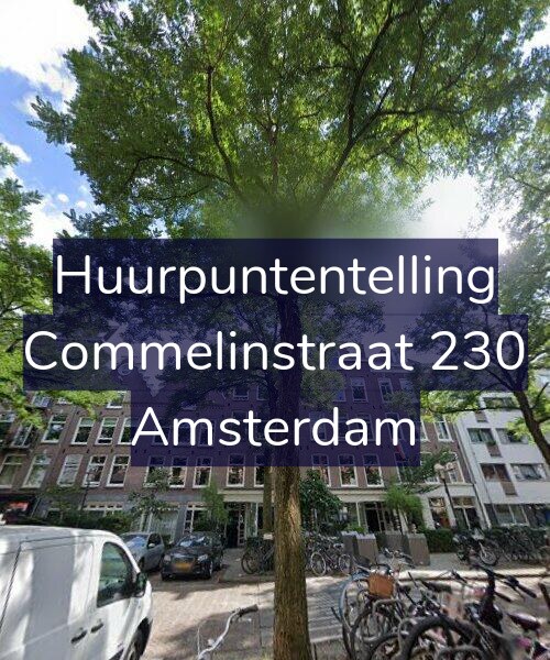 Foto gevel Huurpuntentelling voor Commelinstraat 230, Amsterdam