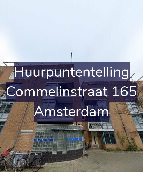 Foto gevel Huurpuntentelling voor Commelinstraat 165, Amsterdam