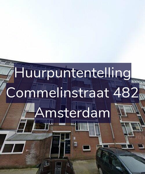 Foto gevel Huurpuntentelling voor Commelinstraat 482, Amsterdam