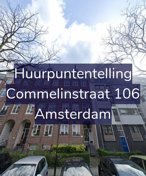 Foto gevel Huurpuntentelling voor Commelinstraat 106, Amsterdam