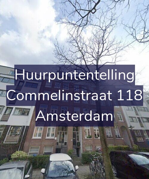 Foto gevel Huurpuntentelling voor Commelinstraat 118, Amsterdam