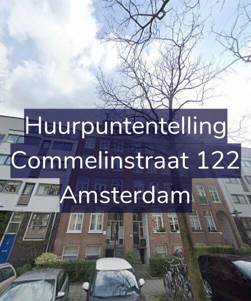 Foto gevel Huurpuntentelling voor Commelinstraat 122, Amsterdam