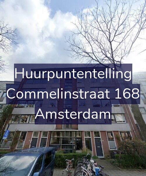 Foto gevel Huurpuntentelling voor Commelinstraat 168, Amsterdam