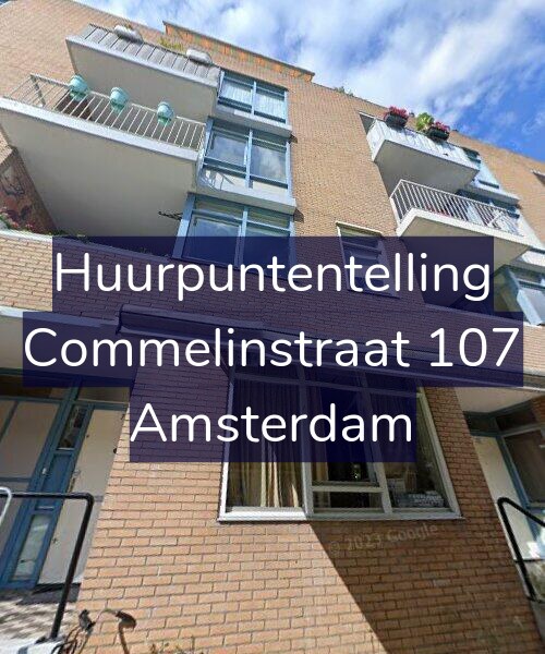 Foto gevel Huurpuntentelling voor Commelinstraat 107, Amsterdam