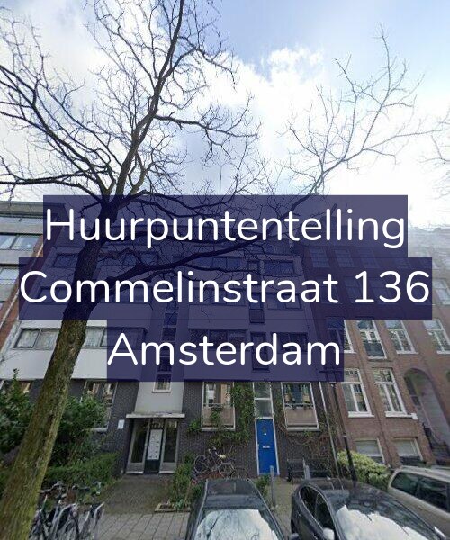 Foto gevel Huurpuntentelling voor Commelinstraat 136, Amsterdam