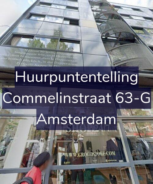 Foto gevel Huurpuntentelling voor Commelinstraat 63-G, Amsterdam