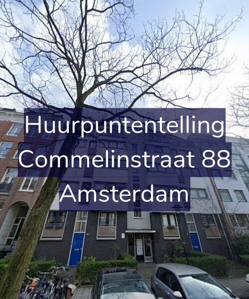 Foto gevel Huurpuntentelling voor Commelinstraat 88, Amsterdam