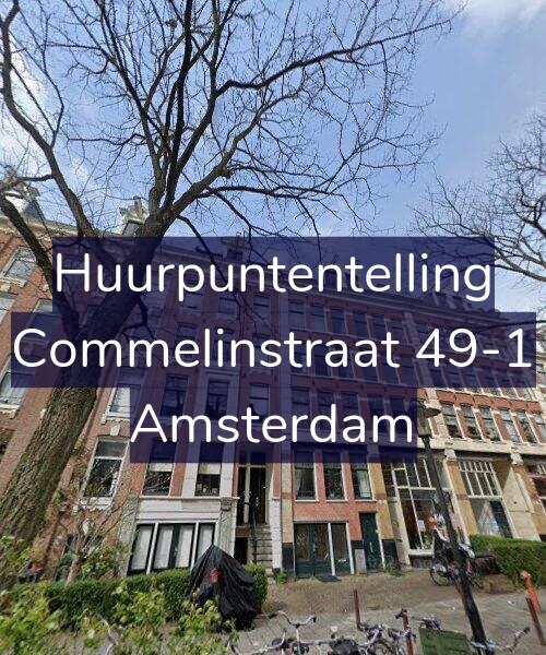Foto gevel Huurpuntentelling voor Commelinstraat 49-1, Amsterdam