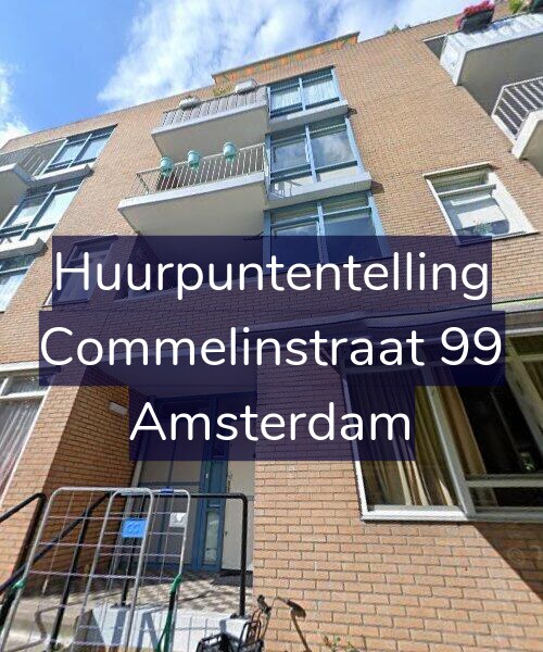 Foto gevel Huurpuntentelling voor Commelinstraat 99, Amsterdam