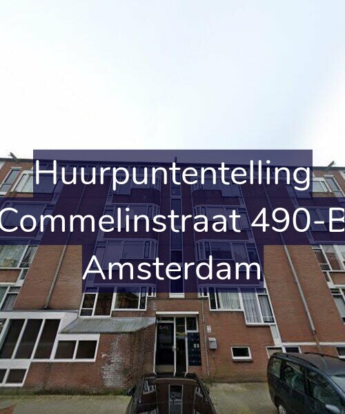 Foto gevel Huurpuntentelling voor Commelinstraat 490-B, Amsterdam