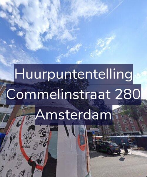 Foto gevel Huurpuntentelling voor Commelinstraat 280, Amsterdam