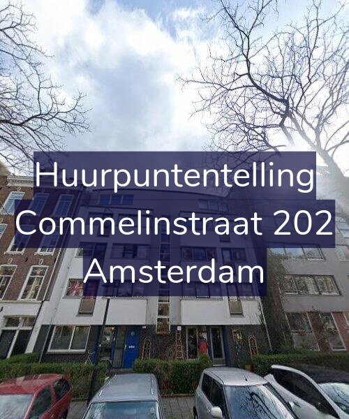 Foto gevel Huurpuntentelling voor Commelinstraat 202, Amsterdam