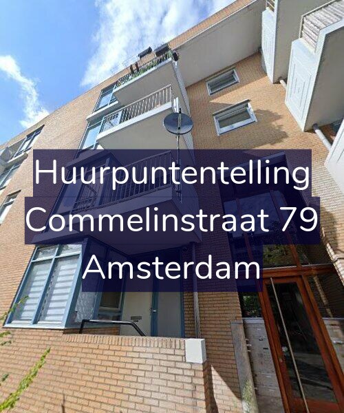 Foto gevel Huurpuntentelling voor Commelinstraat 79, Amsterdam