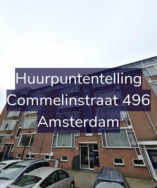 Foto gevel Huurpuntentelling voor Commelinstraat 496, Amsterdam