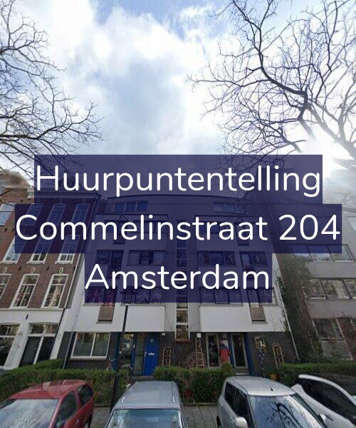 Foto gevel Huurpuntentelling voor Commelinstraat 204, Amsterdam