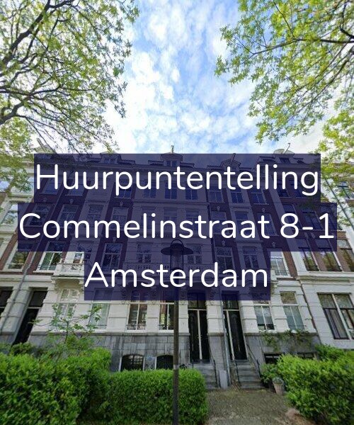Foto gevel Huurpuntentelling voor Commelinstraat 8-1, Amsterdam