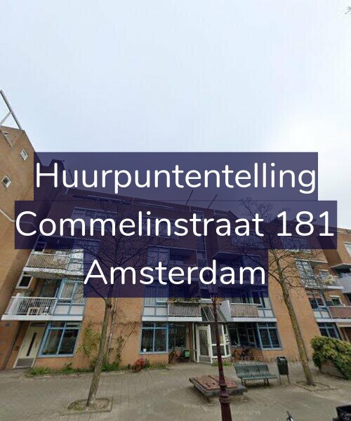 Foto gevel Huurpuntentelling voor Commelinstraat 181, Amsterdam