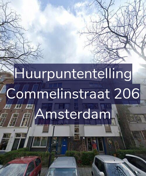 Foto gevel Huurpuntentelling voor Commelinstraat 206, Amsterdam