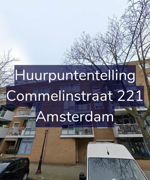Foto gevel Huurpuntentelling voor Commelinstraat 221, Amsterdam