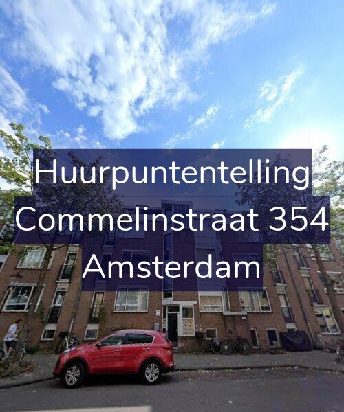 Foto gevel Huurpuntentelling voor Commelinstraat 354, Amsterdam