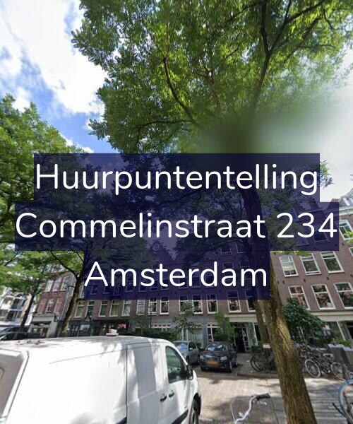 Foto gevel Huurpuntentelling voor Commelinstraat 234, Amsterdam