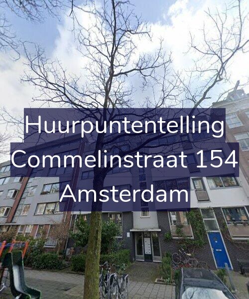 Foto gevel Huurpuntentelling voor Commelinstraat 154, Amsterdam