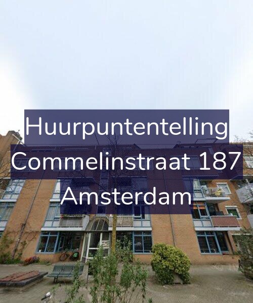 Foto gevel Huurpuntentelling voor Commelinstraat 187, Amsterdam