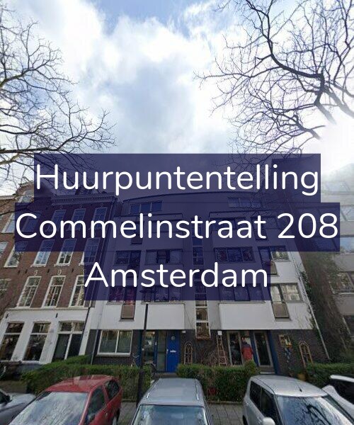 Foto gevel Huurpuntentelling voor Commelinstraat 208, Amsterdam