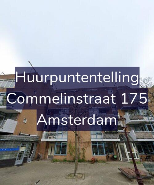 Foto gevel Huurpuntentelling voor Commelinstraat 175, Amsterdam