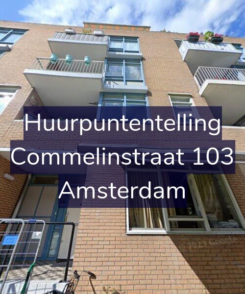 Foto gevel Huurpuntentelling voor Commelinstraat 103, Amsterdam