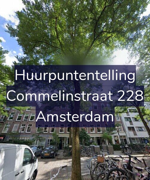 Foto gevel Huurpuntentelling voor Commelinstraat 228, Amsterdam