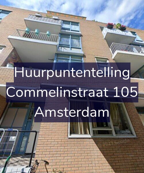 Foto gevel Huurpuntentelling voor Commelinstraat 105, Amsterdam