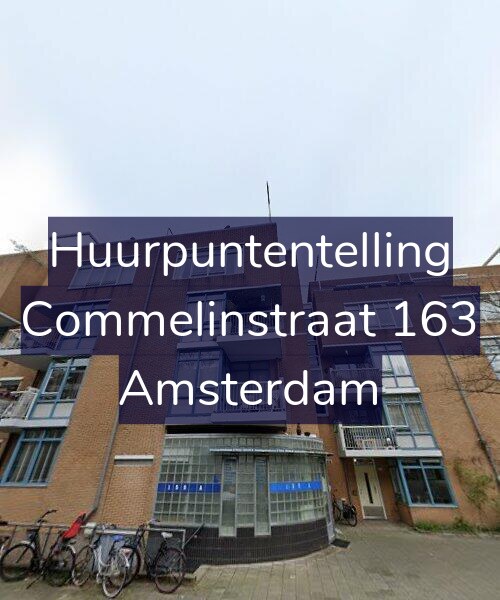 Foto gevel Huurpuntentelling voor Commelinstraat 163, Amsterdam