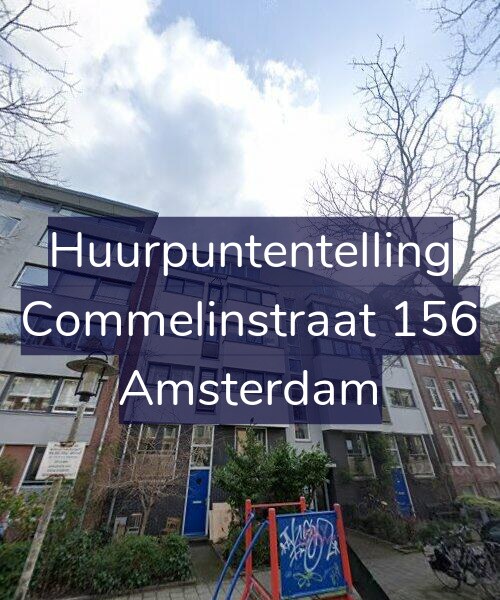 Foto gevel Huurpuntentelling voor Commelinstraat 156, Amsterdam