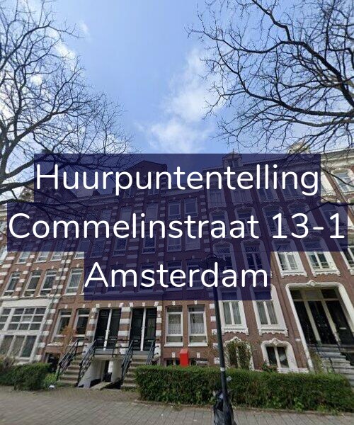 Foto gevel Huurpuntentelling voor Commelinstraat 13-1, Amsterdam