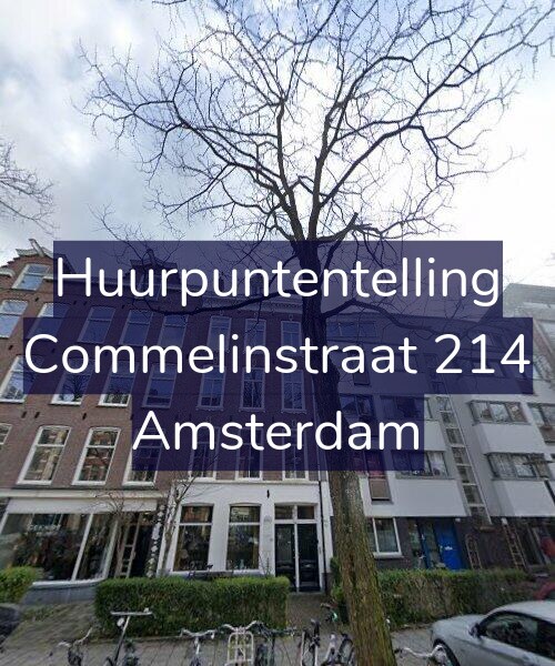 Foto gevel Huurpuntentelling voor Commelinstraat 214, Amsterdam