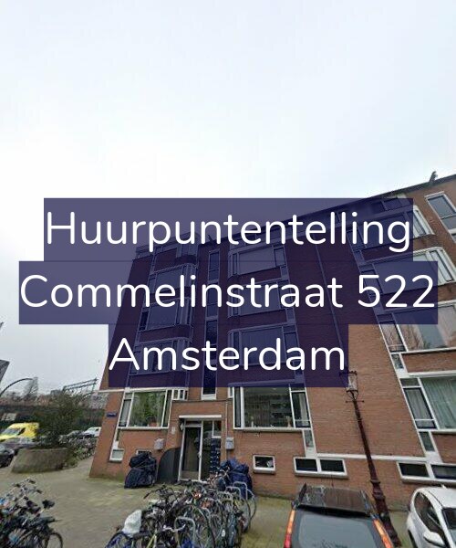 Foto gevel Huurpuntentelling voor Commelinstraat 522, Amsterdam