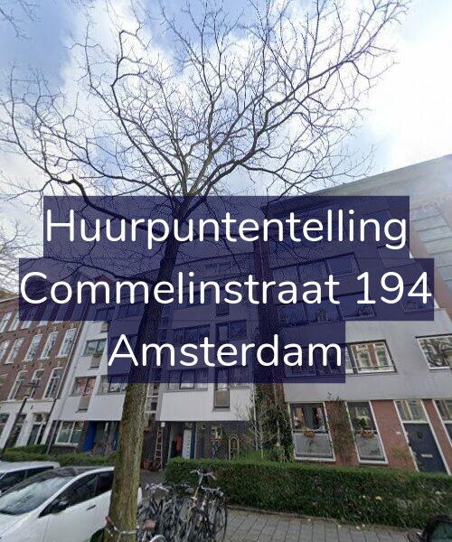 Foto gevel Huurpuntentelling voor Commelinstraat 194, Amsterdam