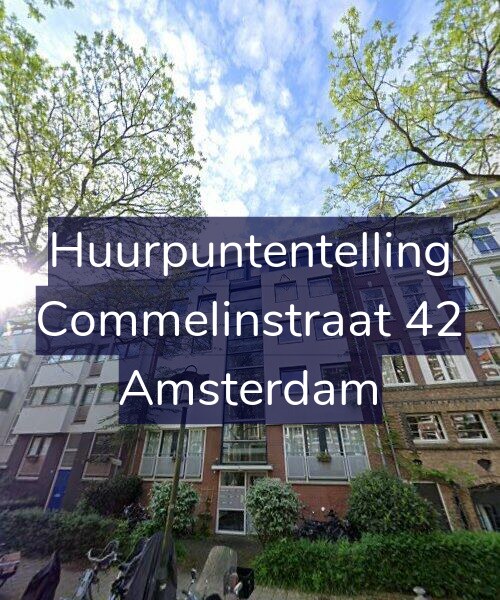 Foto gevel Huurpuntentelling voor Commelinstraat 42, Amsterdam