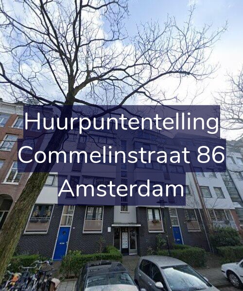 Foto gevel Huurpuntentelling voor Commelinstraat 86, Amsterdam