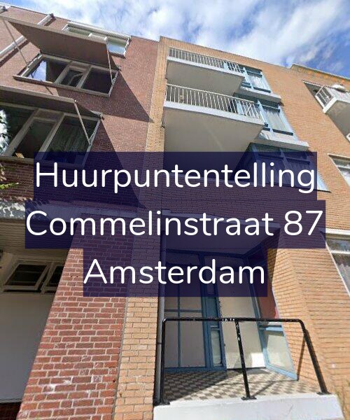 Foto gevel Huurpuntentelling voor Commelinstraat 87, Amsterdam