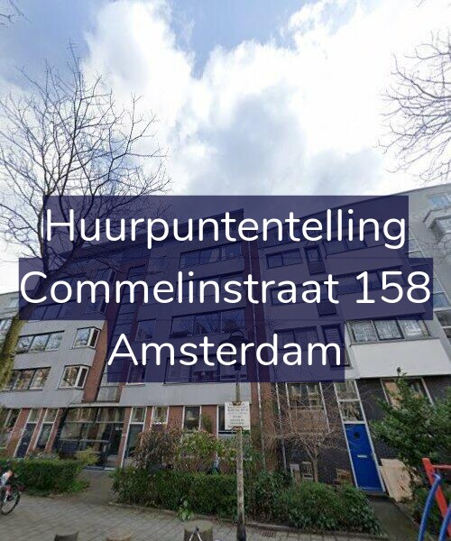 Foto gevel Huurpuntentelling voor Commelinstraat 158, Amsterdam