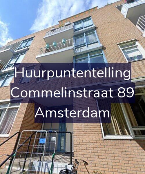Foto gevel Huurpuntentelling voor Commelinstraat 89, Amsterdam